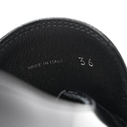 Prada Spazzolato Metal Triangle Logo 50mm Loafers 36 Black 8 of 10