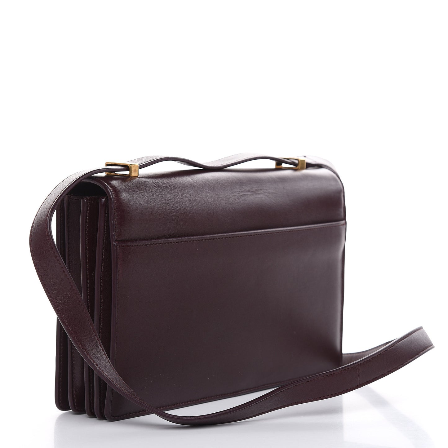 Calfskin Medium Dylan Shoulder Bag Burgundy