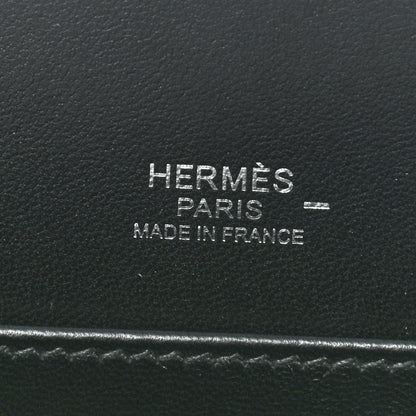 Hermes Veau Monsieur Lizard Ostrich Spaceship Sac A Malice Black Multicolor 8 of 18