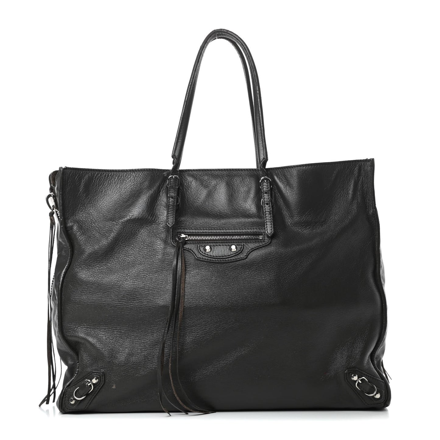 Veau Papier A4 Zip Around Tote Coffee