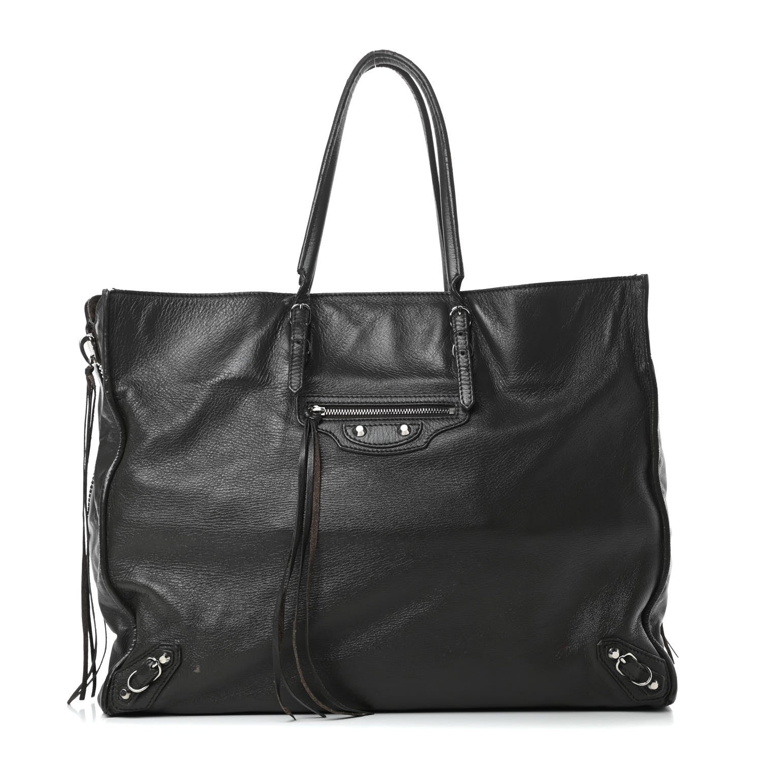 Balenciaga Veau Papier A4 Zip Around Tote Coffee 1 of 17