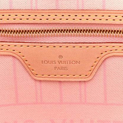Louis Vuitton Damier Azur Neo Neverfull MM Rose Ballerine 6 of 10