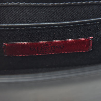 Valentino Garavani Vitello Mini Glam Lock Rockstud Flap Black 6 of 8