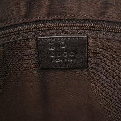 Gucci Guccissima Large GG Charm Convertible Dome Satchel Dark Brown 6 of 10