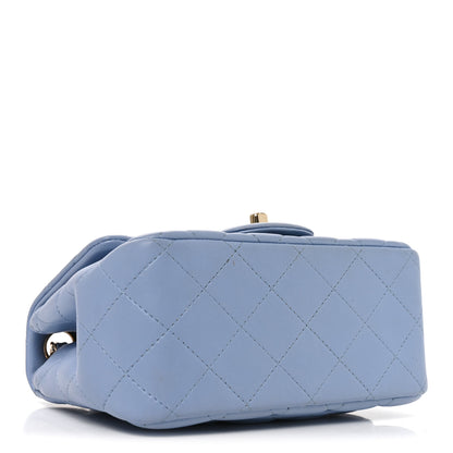 Chanel Lambskin Quilted Mini Square Flap Blue 4 of 10