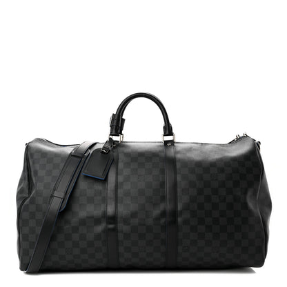Louis Vuitton Damier Cobalt Keepall Bandouliere 55 1 of 15