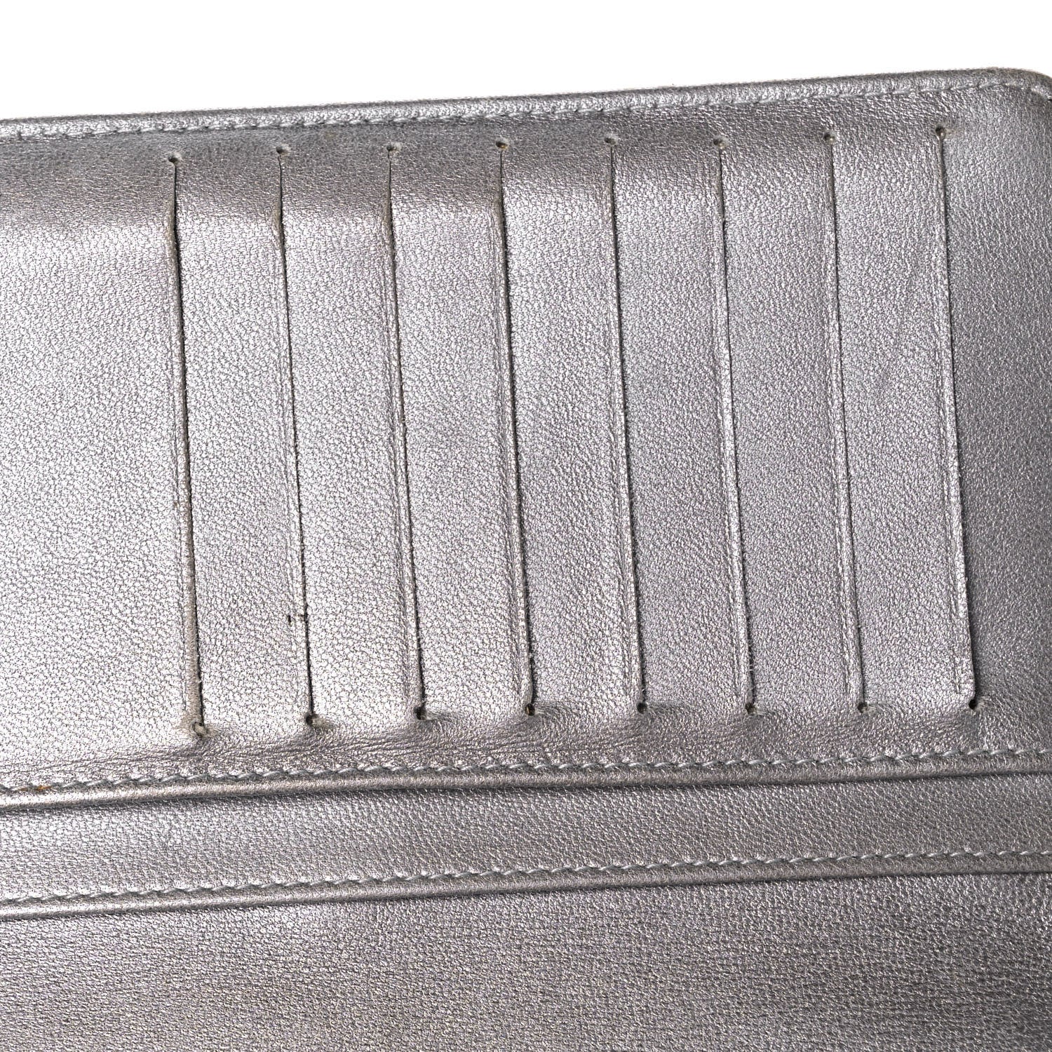 Chanel Lambskin Camellia Embossed Yen Wallet Black 13 of 14