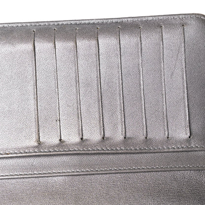 Chanel Lambskin Camellia Embossed Yen Wallet Black 13 of 14