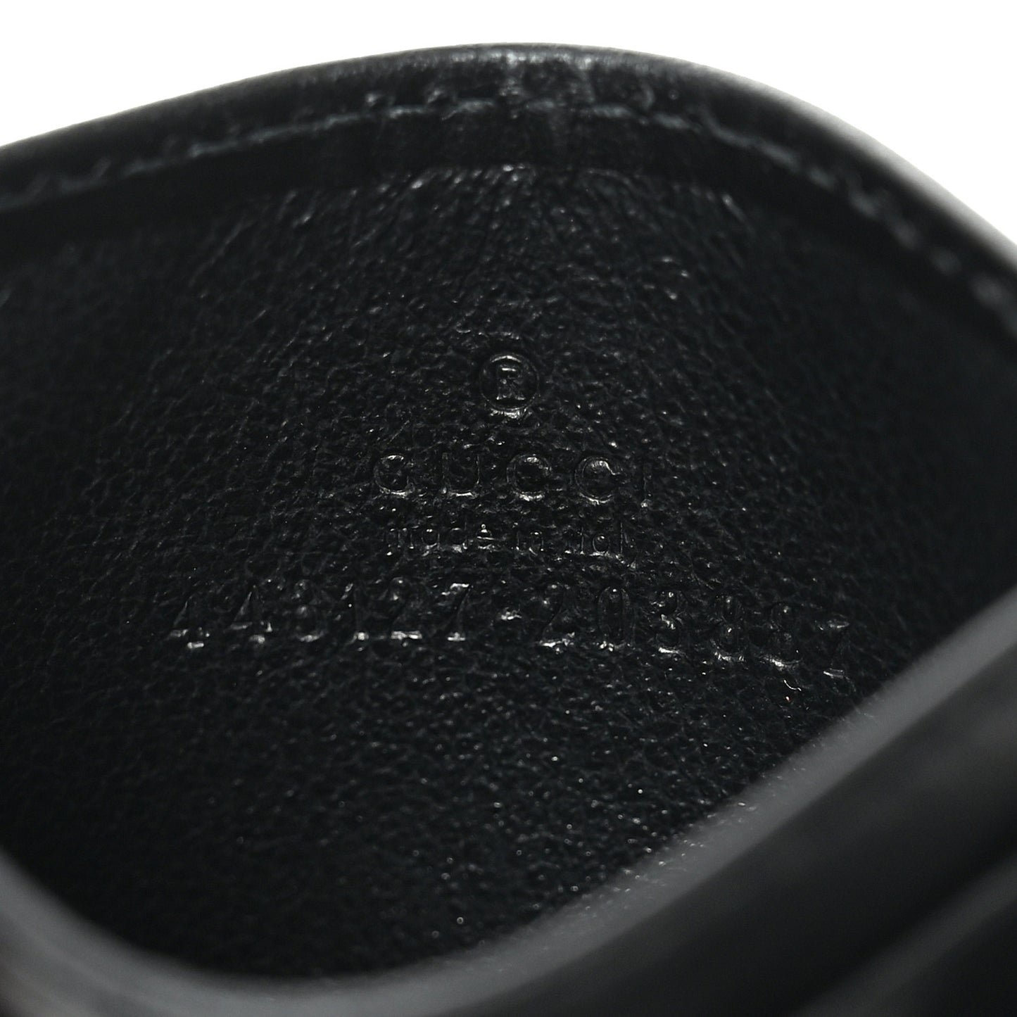 Calfskin Matelasse GG Marmont Card Holder Black