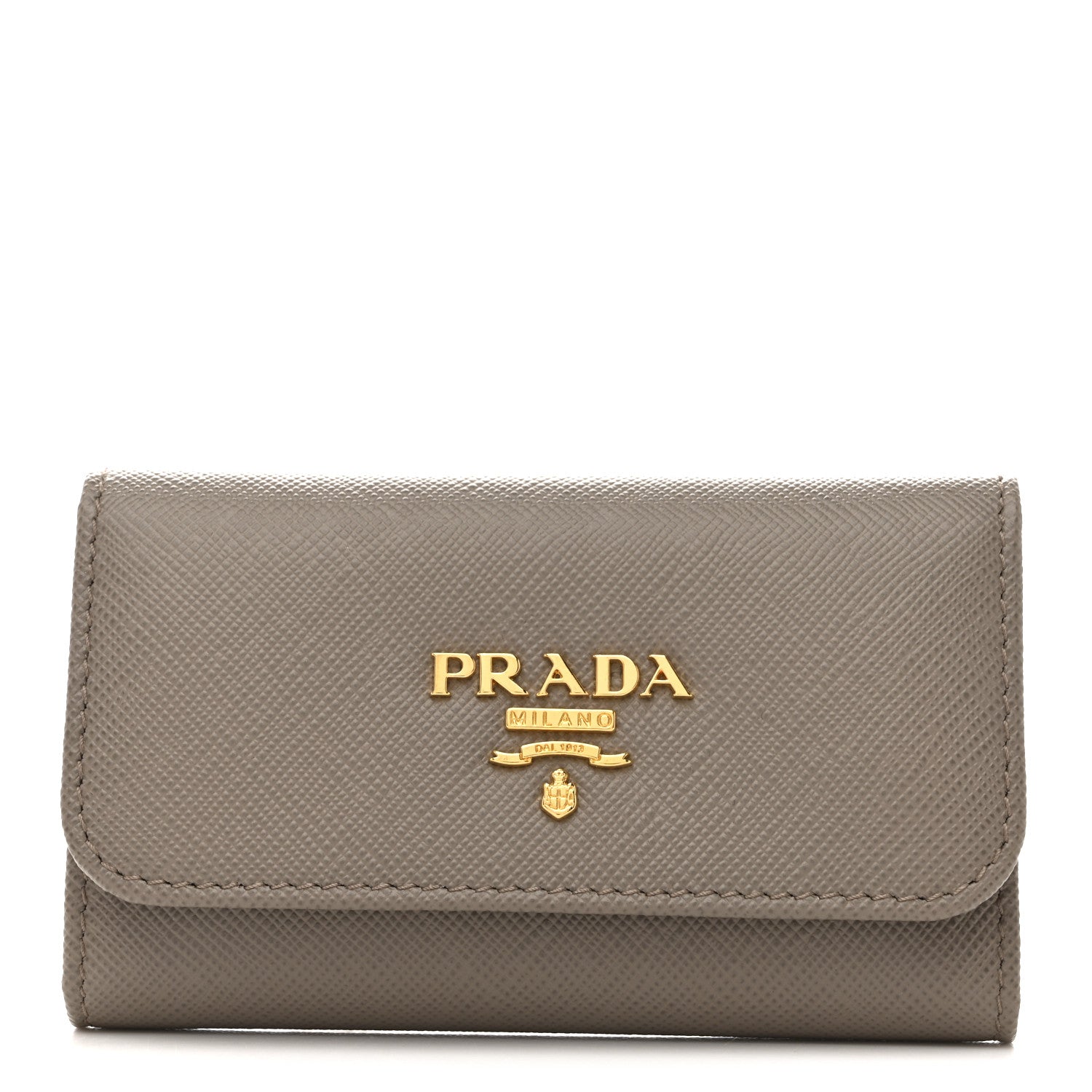 Prada Saffiano Fiocco 6 Key Holder Argilla 1 of 9