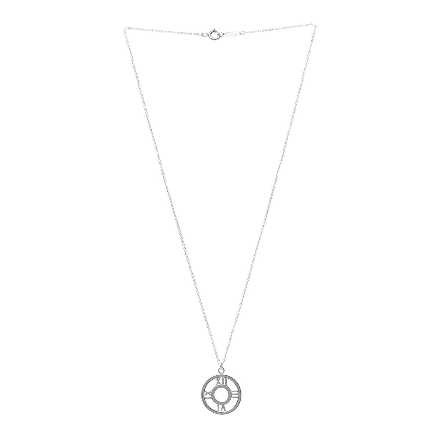 Sterling Silver Medium Atlas Open Pendant Necklace
