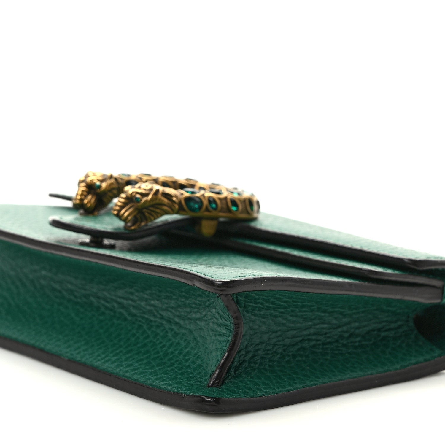 Gucci Dollar Calfskin Crystal Super Mini Dionysus Shoulder Bag Emerald 9 of 11