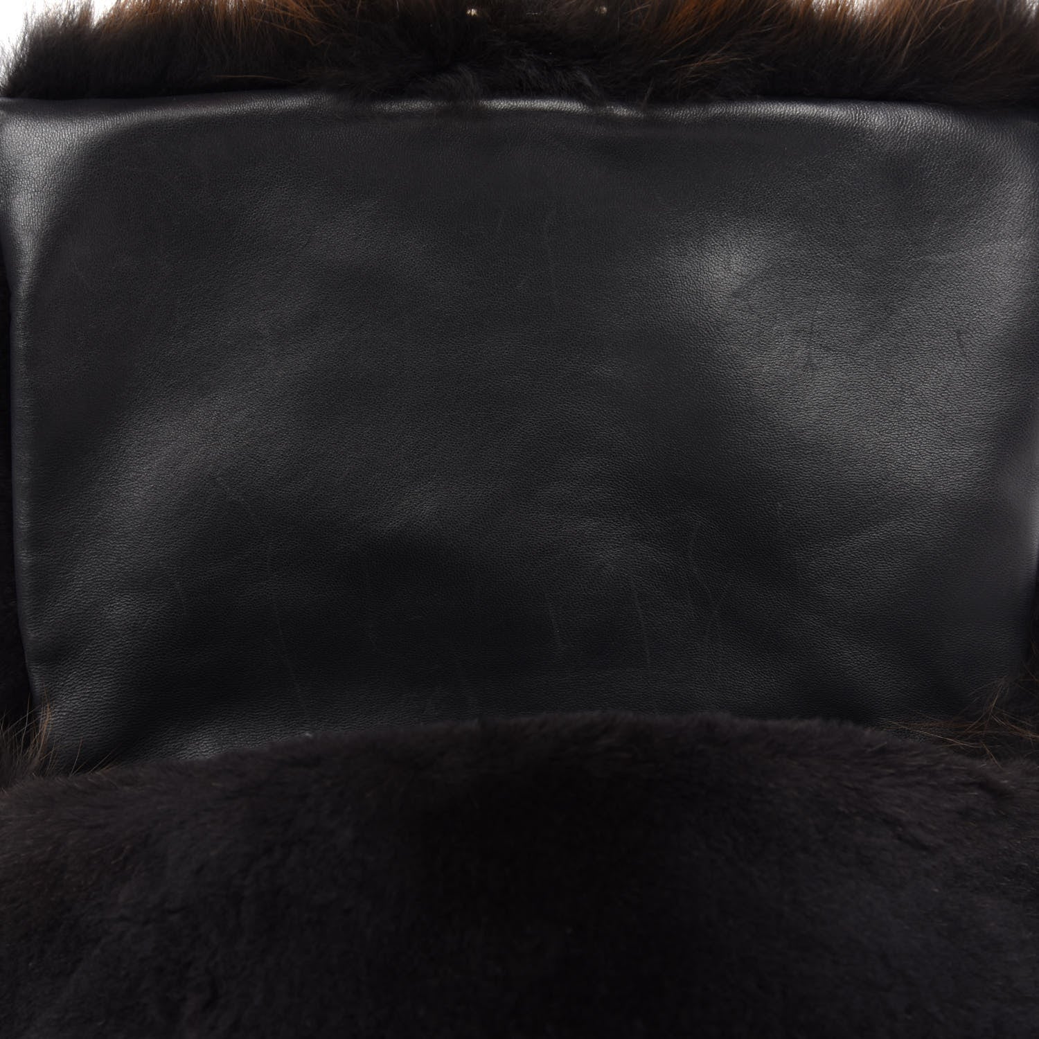 Fendi Fox Fur Mama Baguette Brown Multicolor 9 of 10