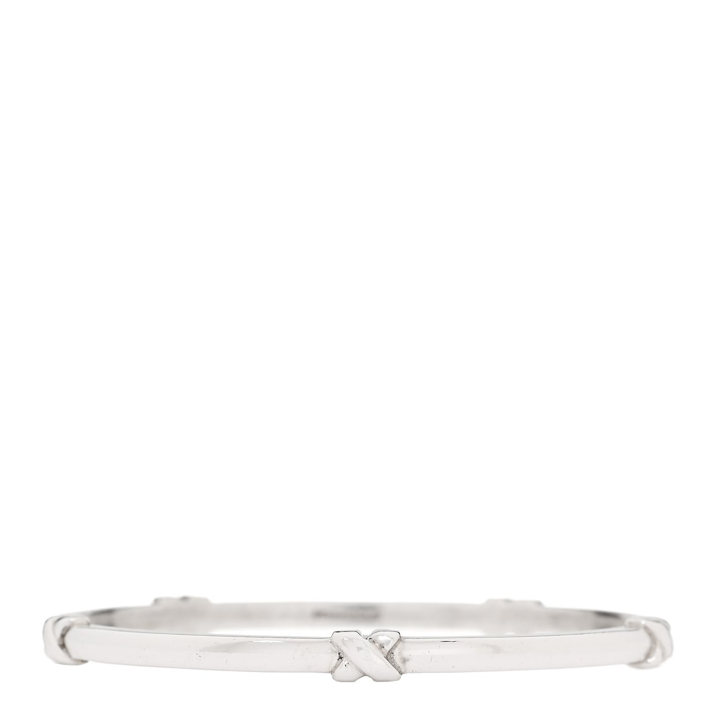 Sterling Silver Signature X Bangle Bracelet