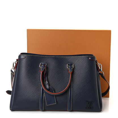 Louis Vuitton Epi Soufflot MM NM Marine Rouge 10 of 10