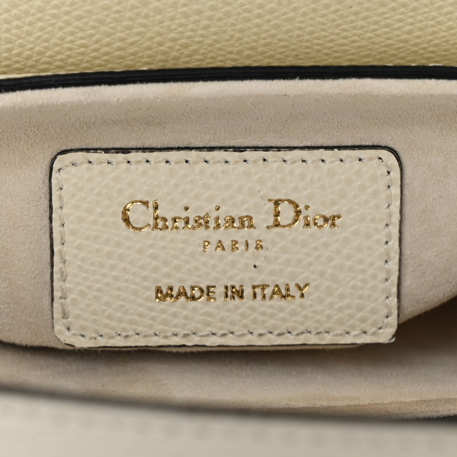 Christian Dior Grained Calfskin Mini Saddle Bag White 6 of 11