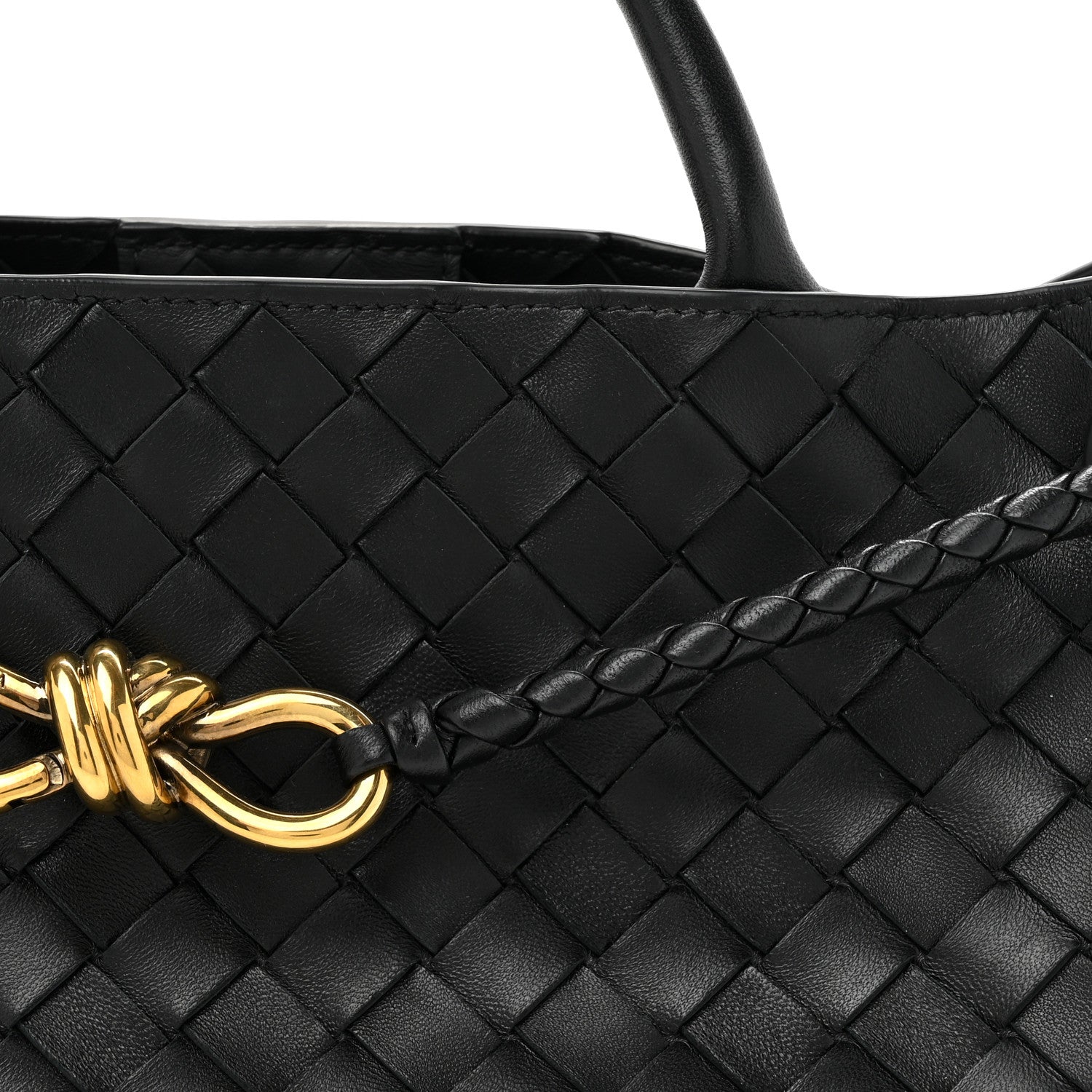 Bottega Veneta Nappa Intrecciato Small East West Andiamo Shoulder Bag Black 8 of 13