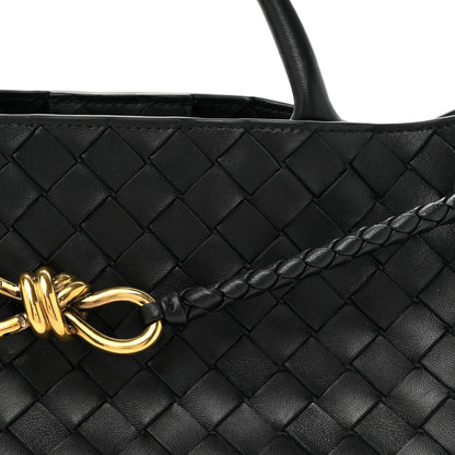 Bottega Veneta Nappa Intrecciato Small East West Andiamo Shoulder Bag Black 8 of 13
