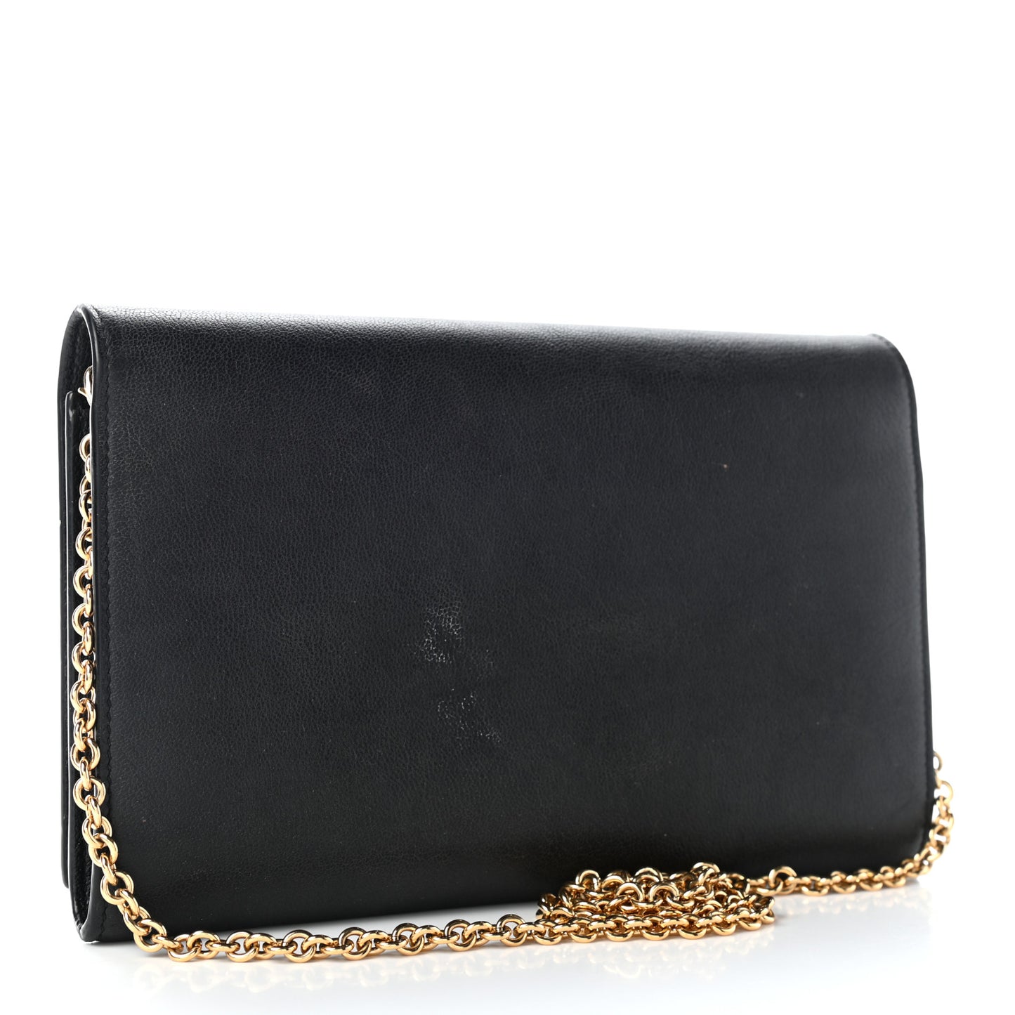 Calfskin Monogram Belle de Jour Chain Clutch Black