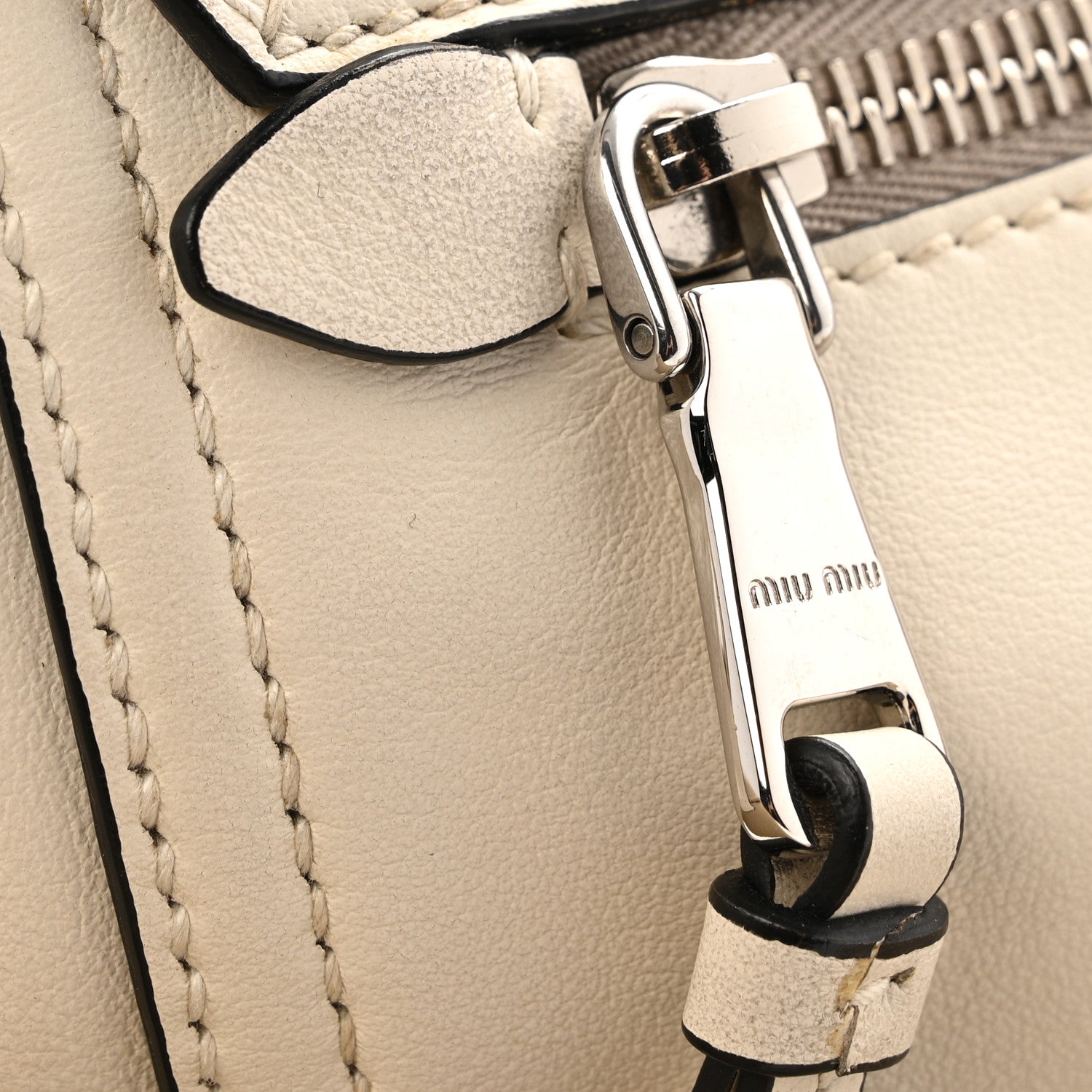 Miu Miu Grace Lux Messenger White 13 of 16
