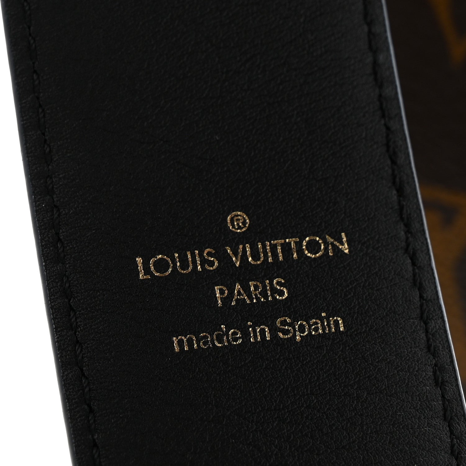 Louis Vuitton Monogram Bandouliere Shoulder Strap Black 4 of 5