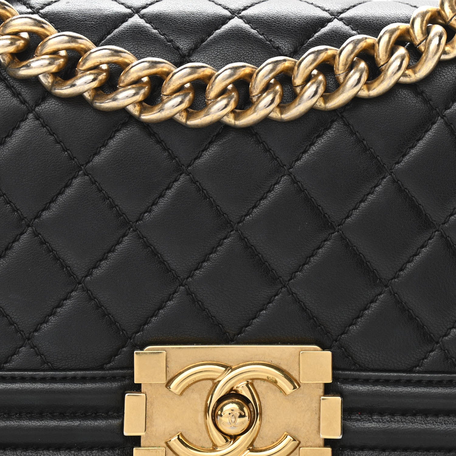 Chanel Calfskin Quilted Small Boy Flap Black 8 of 11