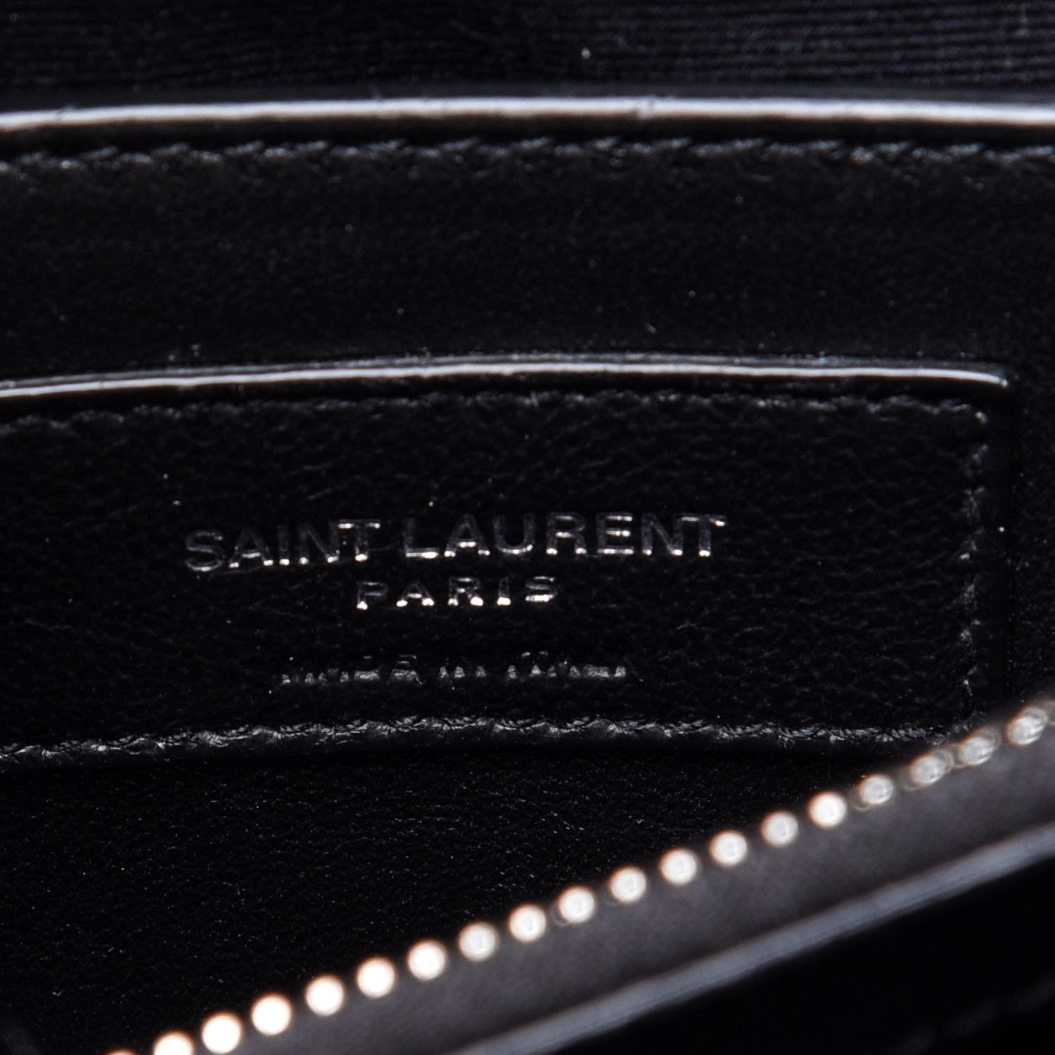Saint Laurent Calfskin Y Quilted Monogram Small Loulou Chain Satchel Black 7 of 10