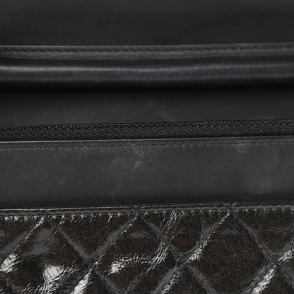 Chanel Glazed Aged Calfskin Reissue Wallet On Chain WOC Black 12 of 12