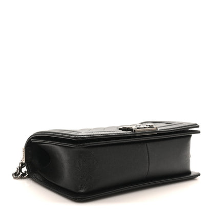 Chanel Caviar Quilted Medium Boy Flap Black 3 of 10