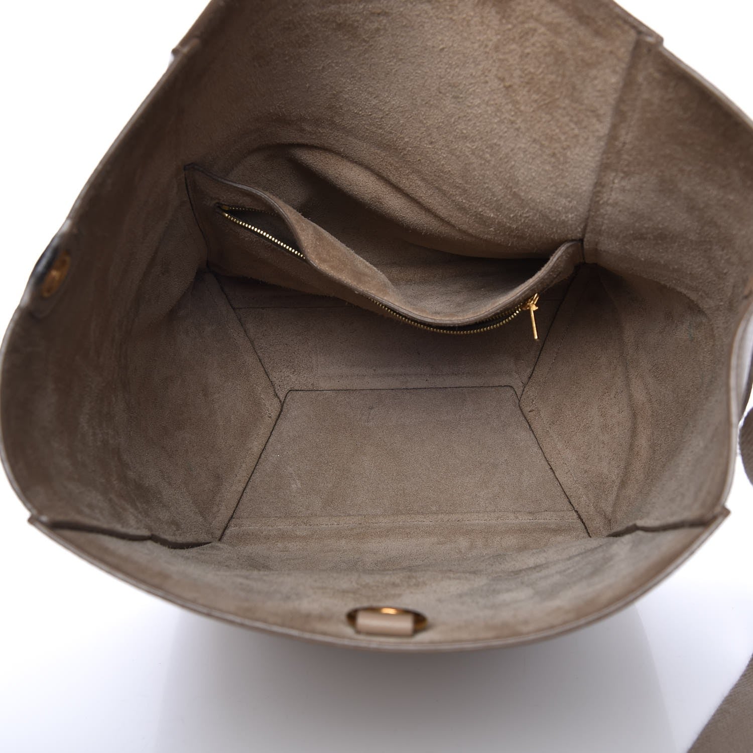 Celine Soft Grained Calfskin Sangle Bucket Bag Dune 5 of 10