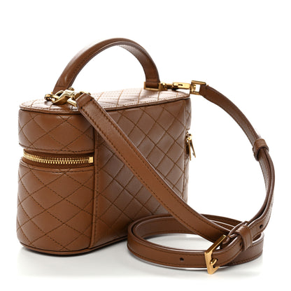 Saint Laurent Lambskin Quilted Mini Gaby Vanity Case Fox 3 of 11