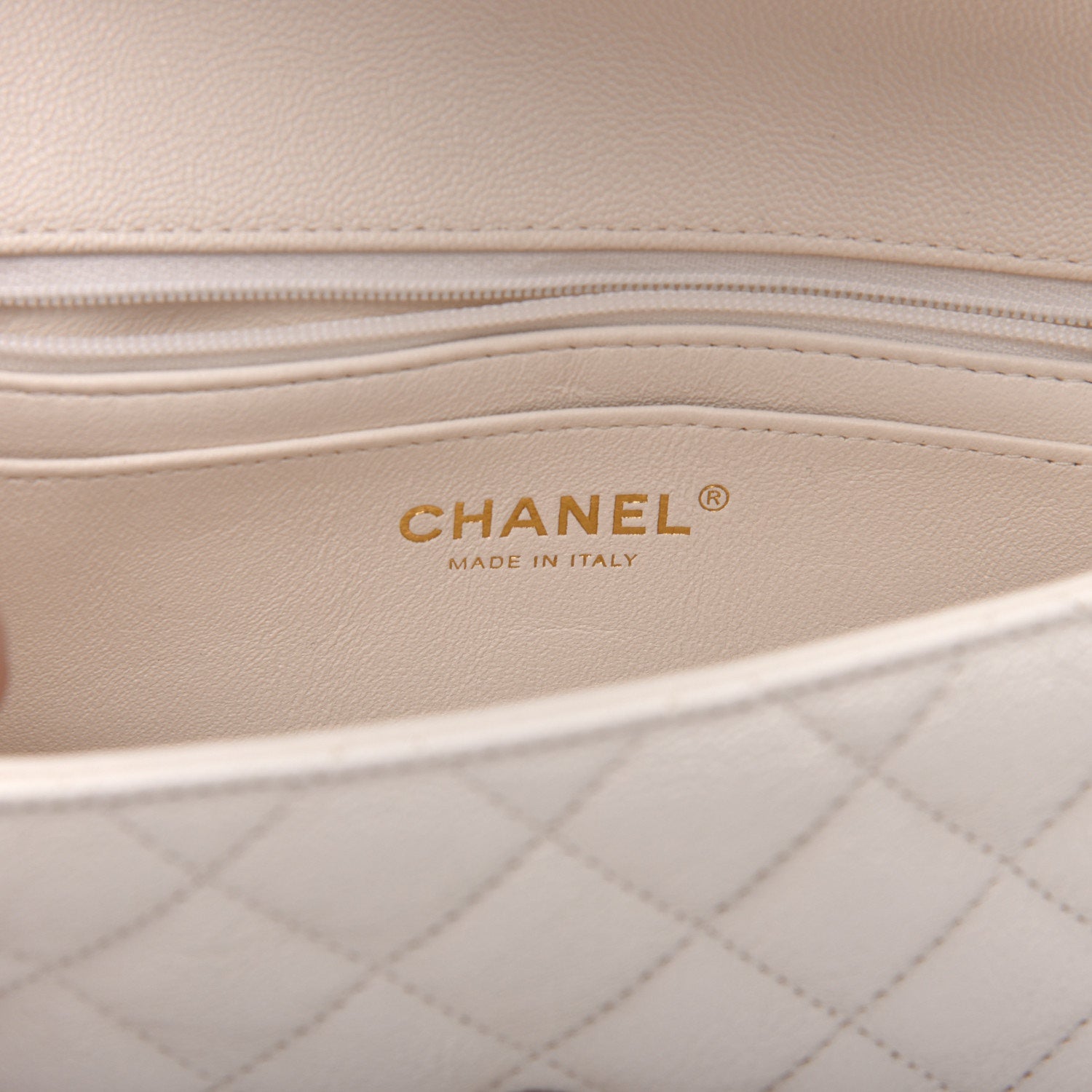 Chanel Caviar Quilted Mini Top Handle Rectangular Flap White 9 of 11
