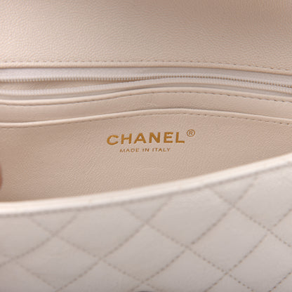 Chanel Caviar Quilted Mini Top Handle Rectangular Flap White 9 of 11