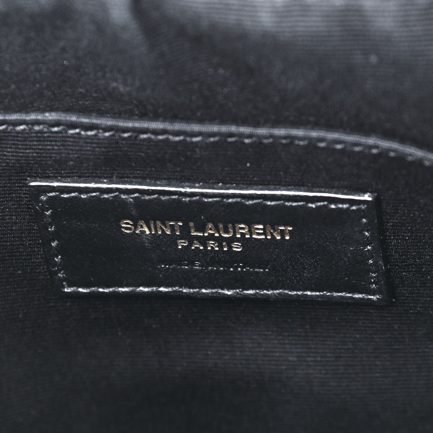 Saint Laurent Calfskin Matelasse Monogram Lou Camera Bag Black 6 of 12
