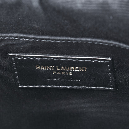 Saint Laurent Calfskin Matelasse Monogram Lou Camera Bag Black 6 of 12