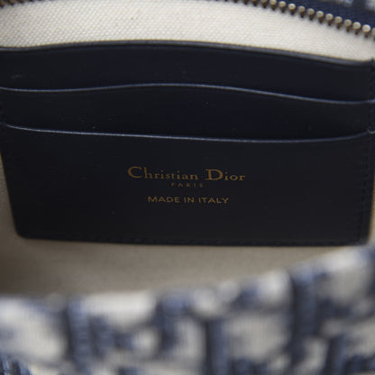 Christian Dior Oblique Zipped Pouch Clutch Blue 7 of 10