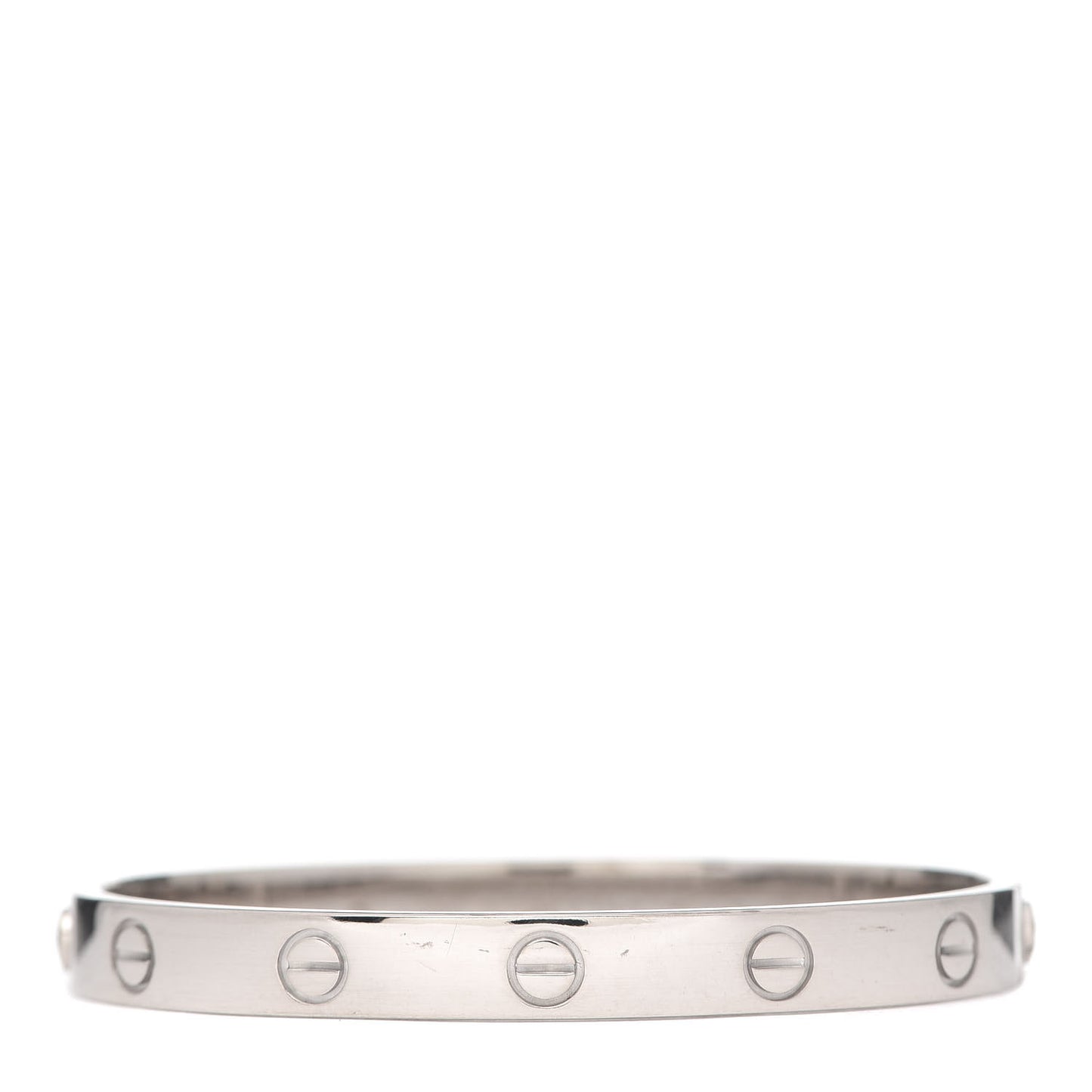 18K White Gold LOVE Bracelet 16