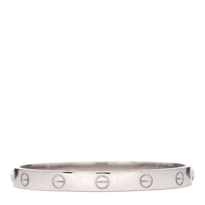 Cartier 18K White Gold LOVE Bracelet 16 3 of 5