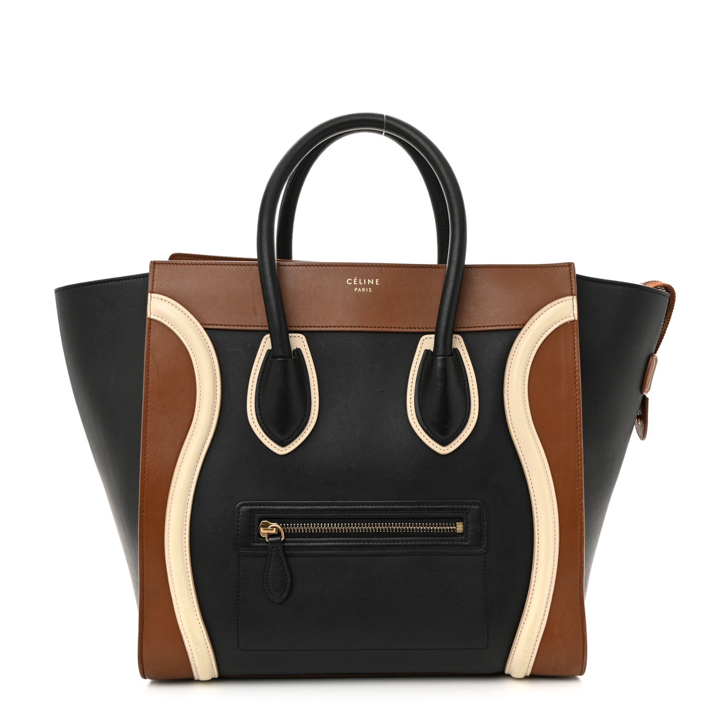 Smooth Calfskin Mini Tri-Color Luggage Multicolor