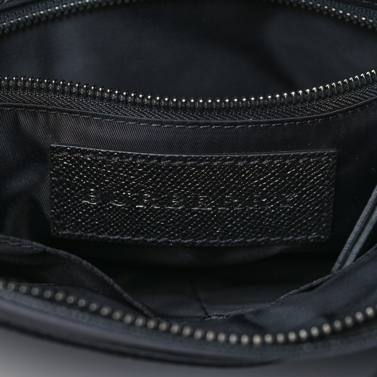 Smoked Check Crossbody Messenger Bag Black