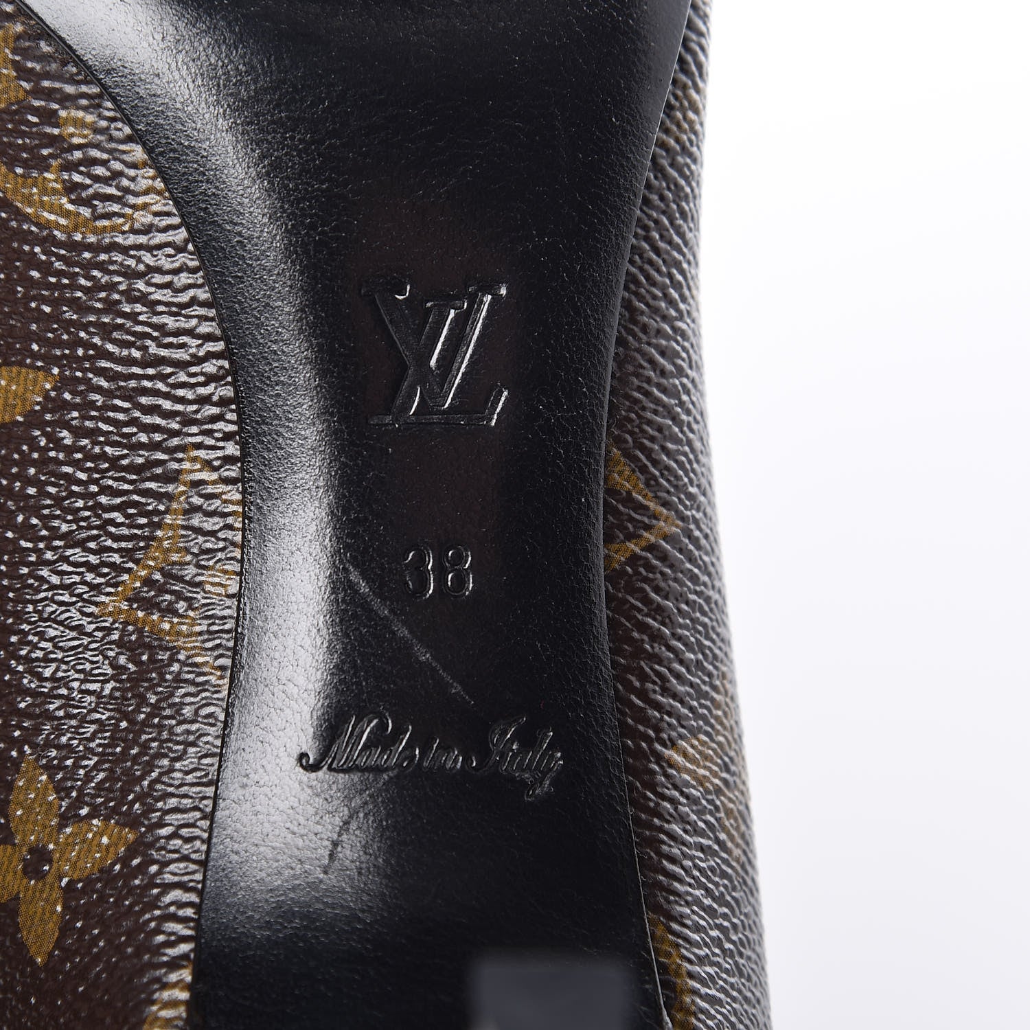 Louis Vuitton Monogram Cherie Pumps 38 Black 9 of 13