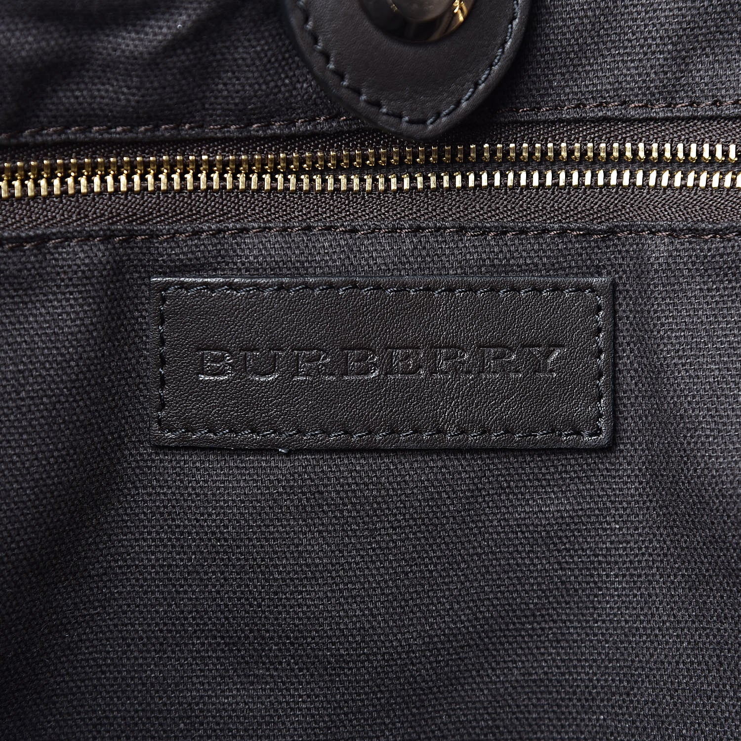 Burberry Haymarket Check Small Canterbury Tote Chocolate 6 of 13