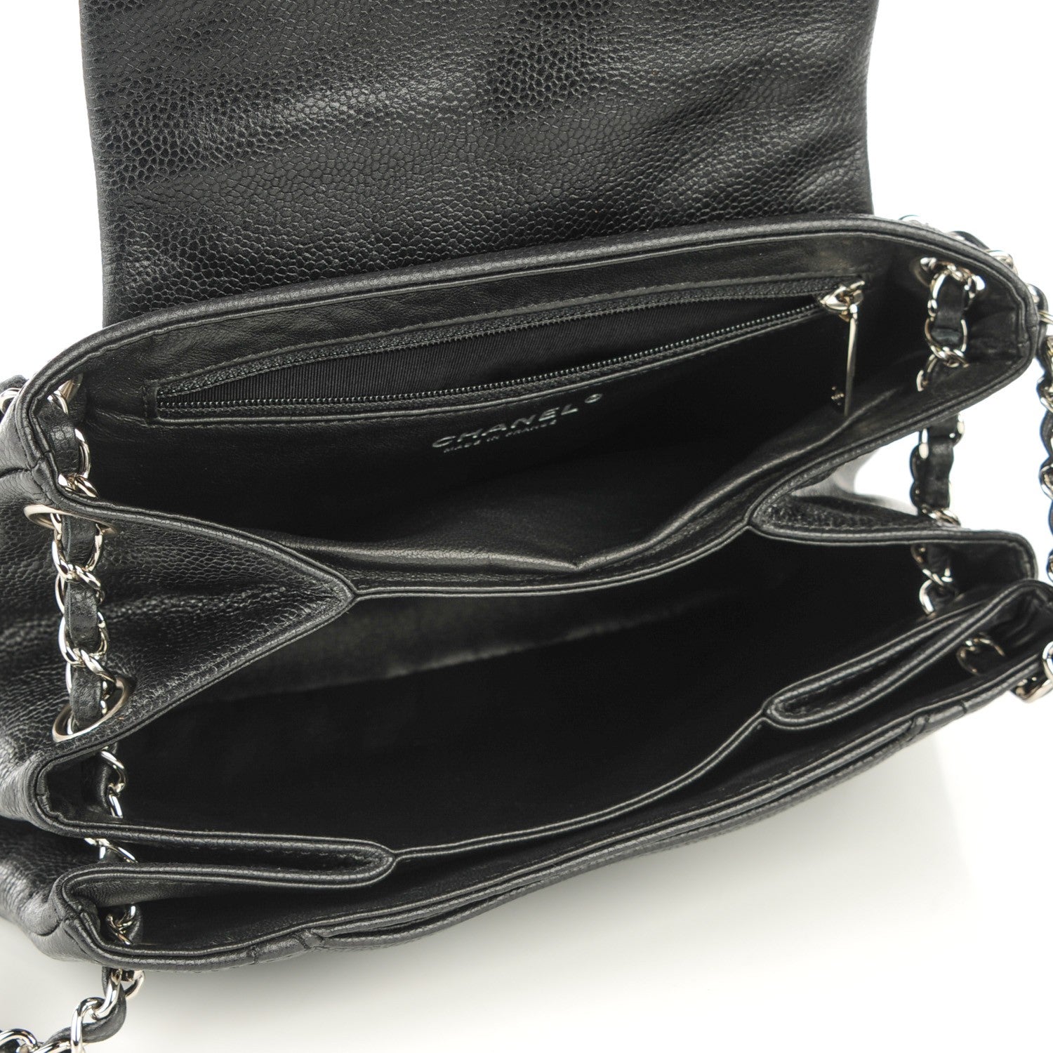 Chanel Caviar Quilted Accordion Mademoiselle Flap Black 5 of 7