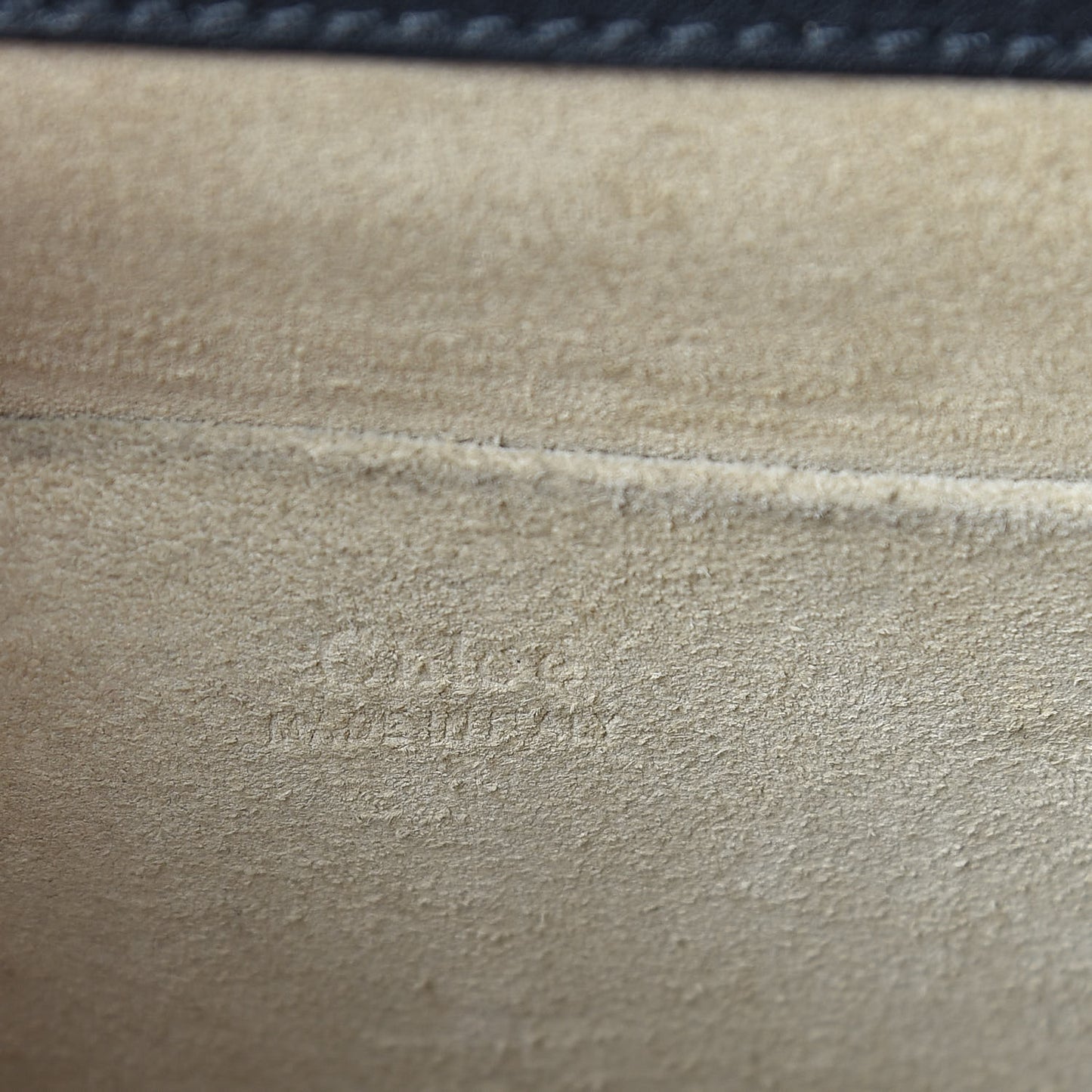 Calfskin Suede Medium Nile Bracelet Bag Black