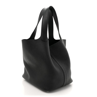 Hermes Taurillon Clemence Picotin Lock 22 MM Black 3 of 10