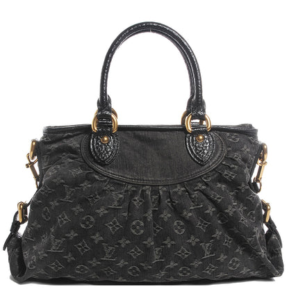 Louis Vuitton Denim Neo Cabby MM Black 1 of 7