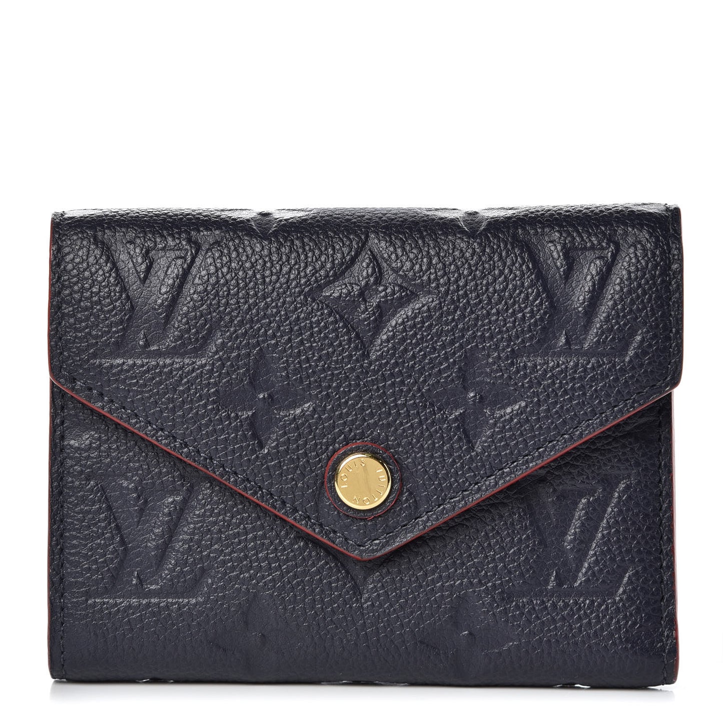 Empreinte Victorine Wallet Marine Rouge