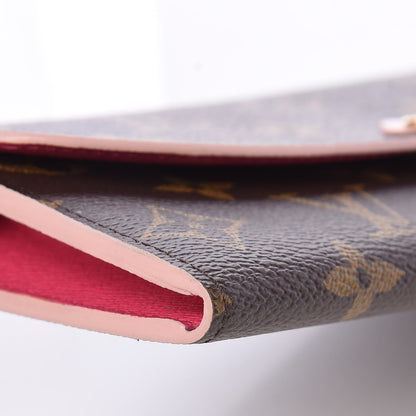 Louis Vuitton Monogram Bloom Flower Emilie Wallet 9 of 10