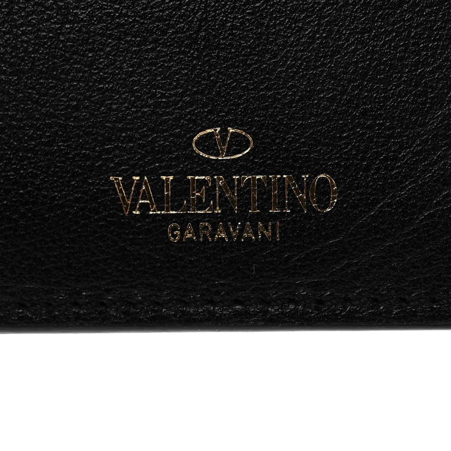 Valentino Garavani Vitello Rockstud Card Holder With Zipper Black 6 of 9