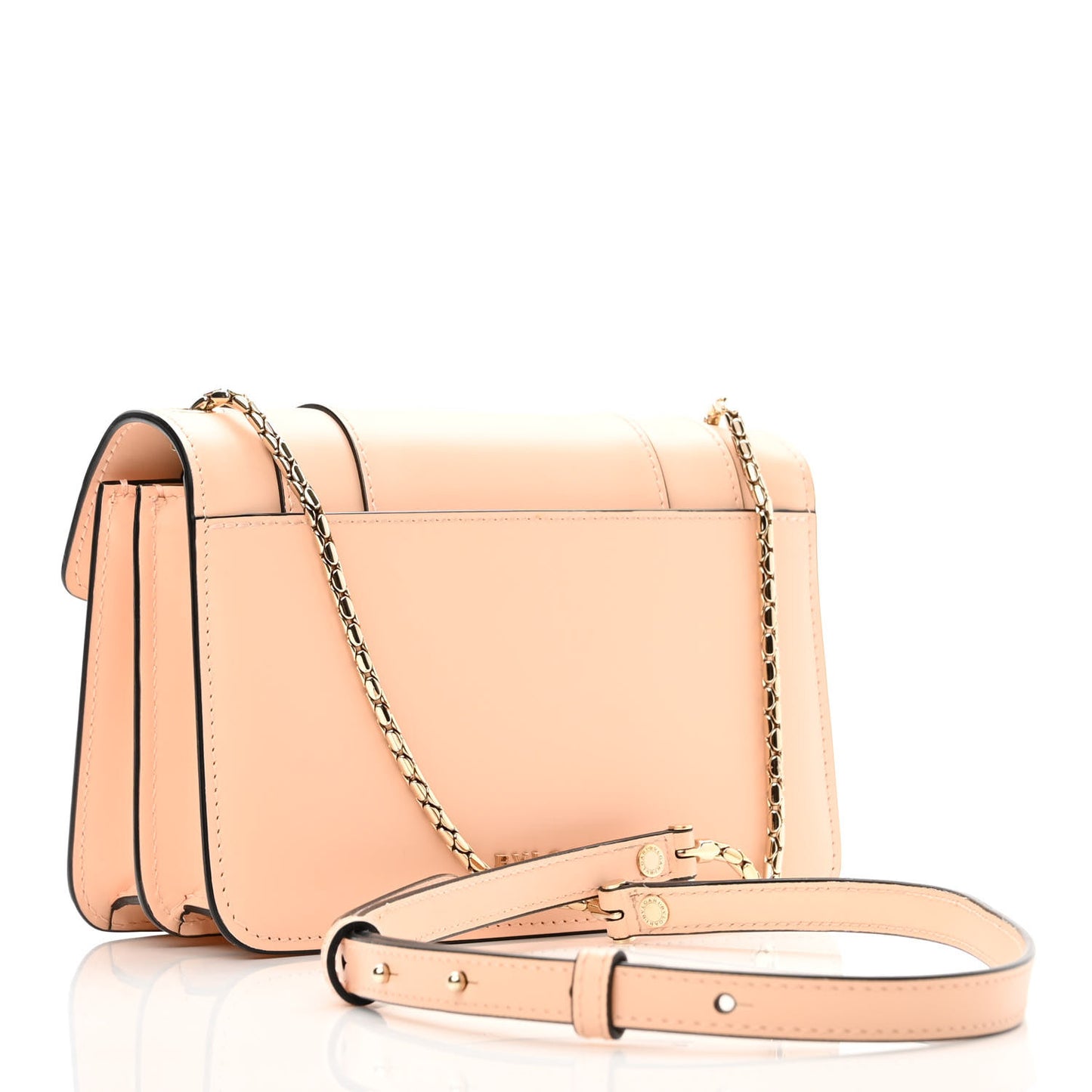 Calfskin Serpenti Forever Small Crossbody Bag Peach